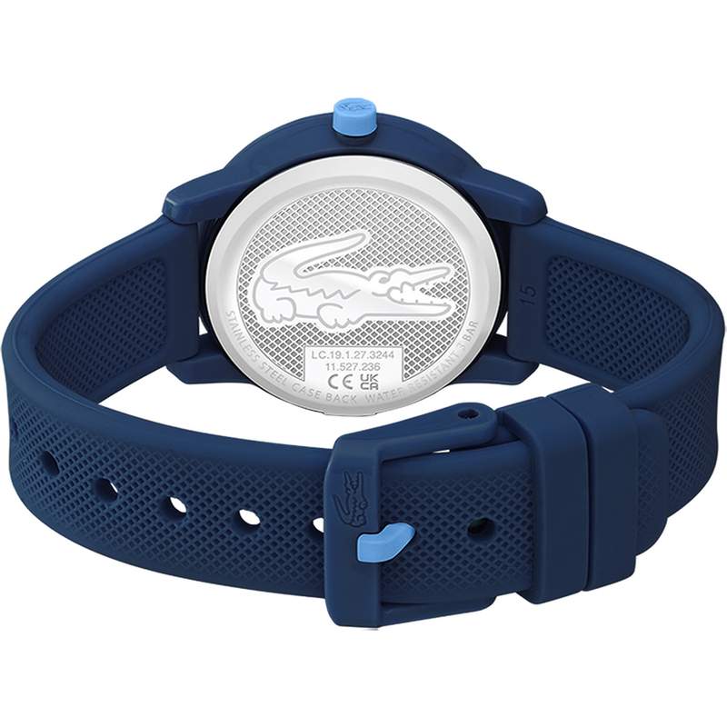 Montre LACOSTE 12.12 kids enfant résine bracelet silicone bleu - vue 3