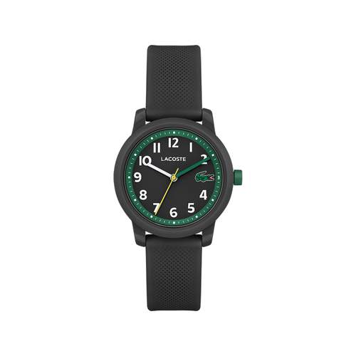 Montre LACOSTE 12.12 Kids enfant résine bracelet silicone noir