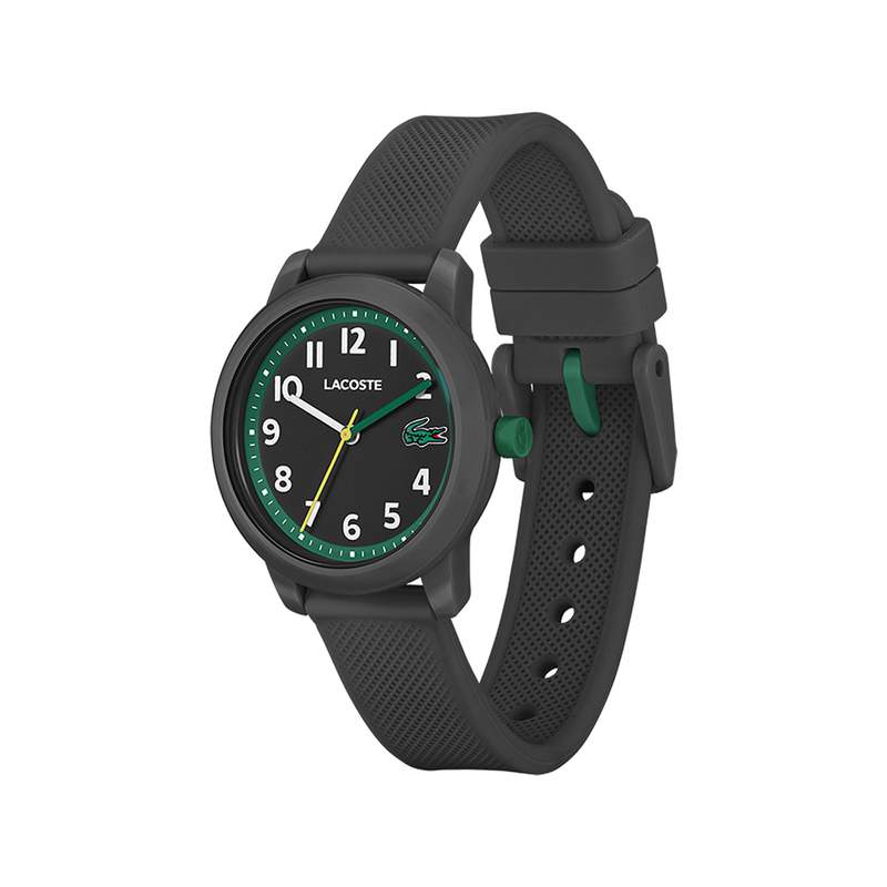 Montre LACOSTE 12.12 Kids enfant résine bracelet silicone noir - vue 2