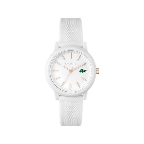 Lacoste 12.12 ladies' watch resin white silicone bracelet