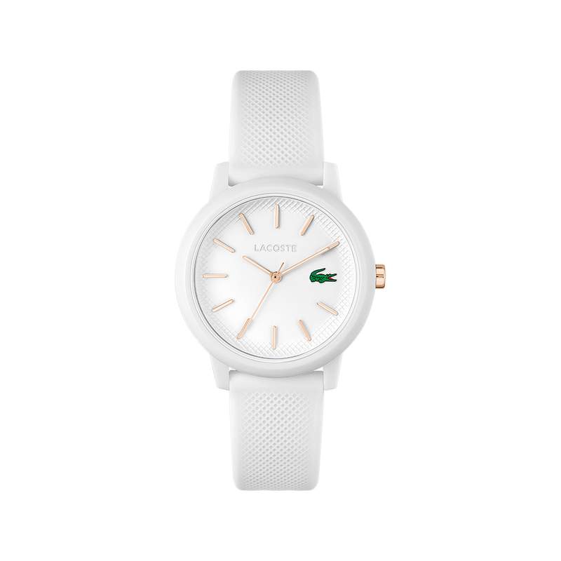 Montre Lacoste 12.12 femme résine bracelet silicone blanc - vue 1