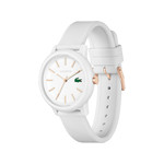 Montre Lacoste 12.12 femme résine bracelet silicone blanc - vue 2