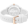 Montre Lacoste 12.12 femme résine bracelet silicone blanc - vue V3