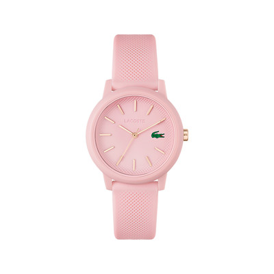 Montre Lacoste 12.12. femme résine bracelet silicone rose - vue 1