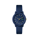 Montre Lacoste 12.12. femme résine bracelet silicone bleu - vue 1