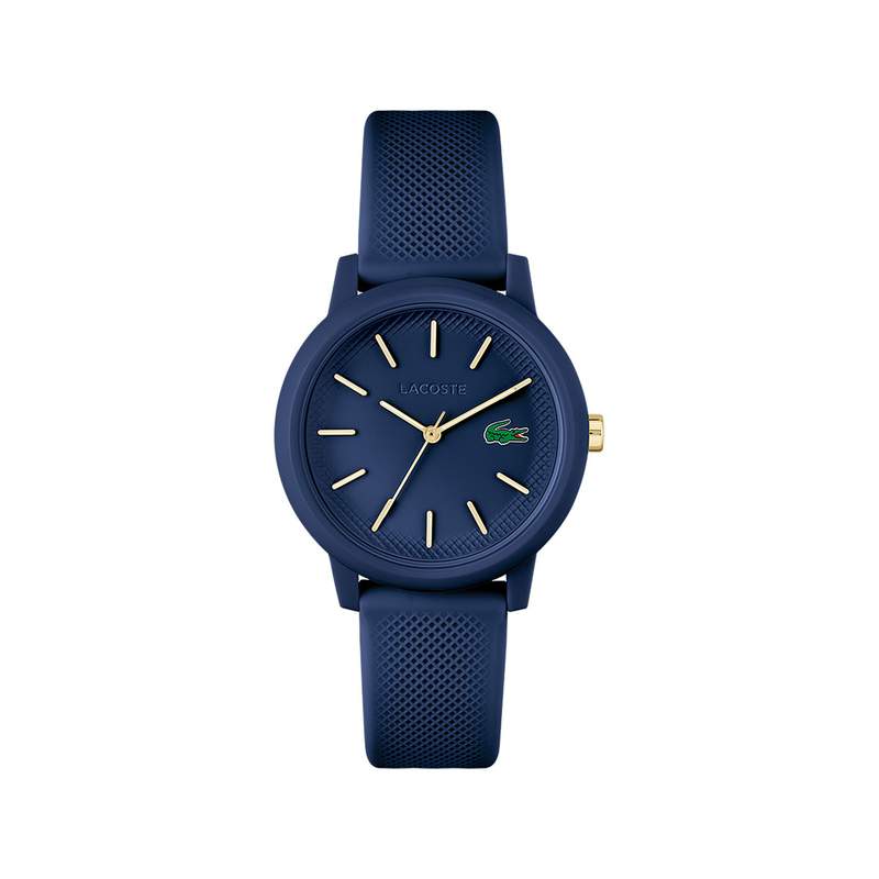 Montre Lacoste 12.12. femme résine bracelet silicone bleu - vue 1