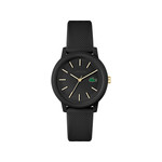 Montre Lacoste 12.12. femme résine bracelet silicone noir - vue 1