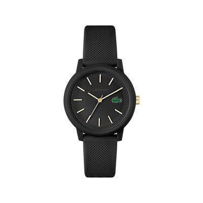 Montre Lacoste 12.12. femme résine bracelet silicone noir - vue 1