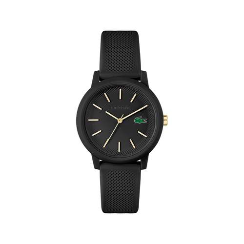 Montre Lacoste 12.12. femme résine bracelet silicone noir