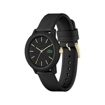 Montre Lacoste 12.12. femme résine bracelet silicone noir