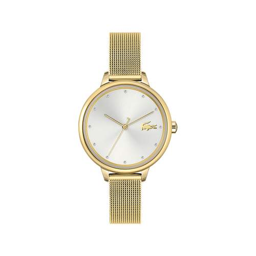 LACOSTE Cannes women's watch steel yellow gold bracelet steel yellow gold