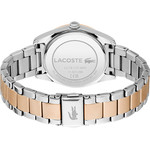 Montre LACOSTE Capucine femme bracelet acier bicolore doré rose - vue 3
