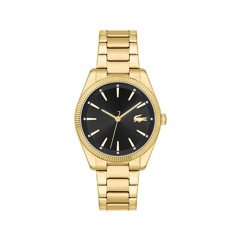 Montre LACOSTE Capucine femme bracelet acier doré jaune - vue 1