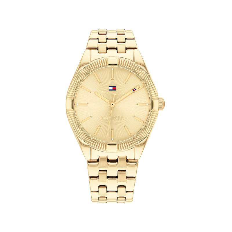 Montre TOMMY HILFIGER Rachel femme bracelet acier doré jaune - vue 1