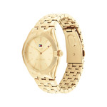 TOMMY HILFIGER Rachel dameshorloge stalen armband geelgoud - bekijk 2