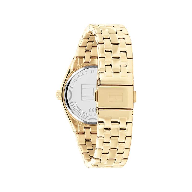 Montre TOMMY HILFIGER Rachel femme bracelet acier doré jaune - vue 3