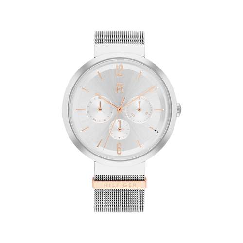 TOMMY HILFIGER Lidia dameshorloge grijs roestvrij stalen armband
