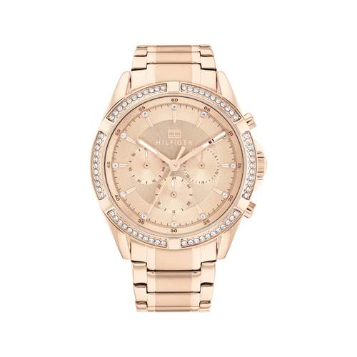 Montre TOMMY HILFIGER Kenzie femme bracelet acier doré rose