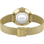 Montre BOSS Praise femme bracelet acier doré jaune - vue 3