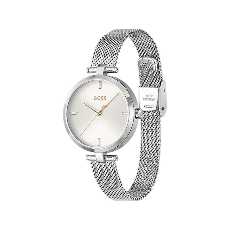Montre BOSS Majesty femme bracelet acier - vue 2