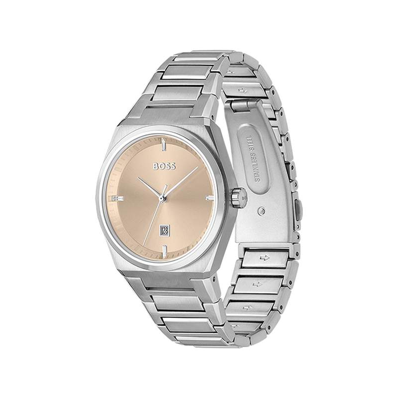 Montre BOSS Steer femme bracelet acier - vue 2