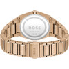 Montre BOSS Steer femme bracelet acier doré rose - vue V3