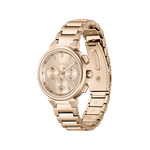 Montre BOSS One femme bracelet acier doré rose - vue 2