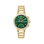 Montre BOSS One femme bracelet acier doré jaune - vue 1