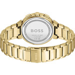 Montre BOSS One femme bracelet acier doré jaune - vue 3