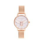 Montre OLIVIA BURTON Lucky beefemme bracelet acier doré rose - vue 1