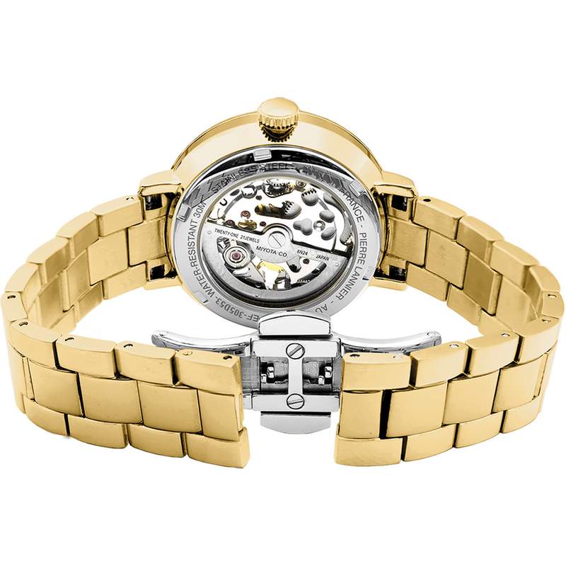 Montre PIERRE LANNIER Automatic femme automatique acier doré - vue 3