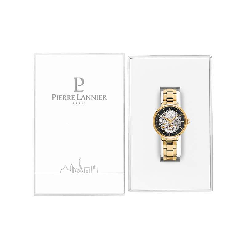 Montre PIERRE LANNIER Automatic femme automatique acier doré - vue D1