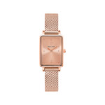 Montre PIERRE LANNIER Ariane femme acier doré rose bracelet cuir rose - vue 1