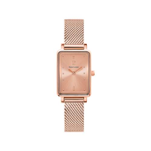 Montre PIERRE LANNIER Ariane femme acier doré rose bracelet cuir rose