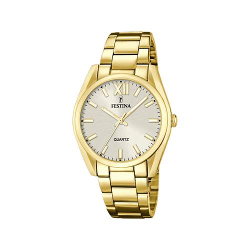 Montre FESTINA Boyfriend femme bracelet acier doré jaune