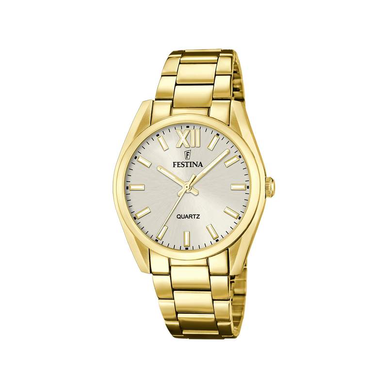 Montre FESTINA Boyfriend femme bracelet acier doré jaune - vue 1