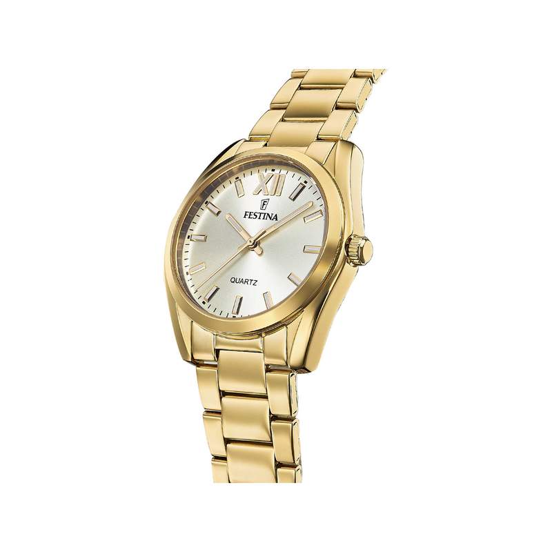 Montre FESTINA Boyfriend femme bracelet acier doré jaune - vue 2