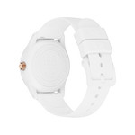 Montre ICE WATCH femme solaire plastique blanc bracelet caoutchouc blanc - vue 3