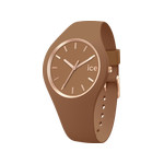 Montre ICE WATCH femme plastique marron bracelet caoutchouc marron - vue 1