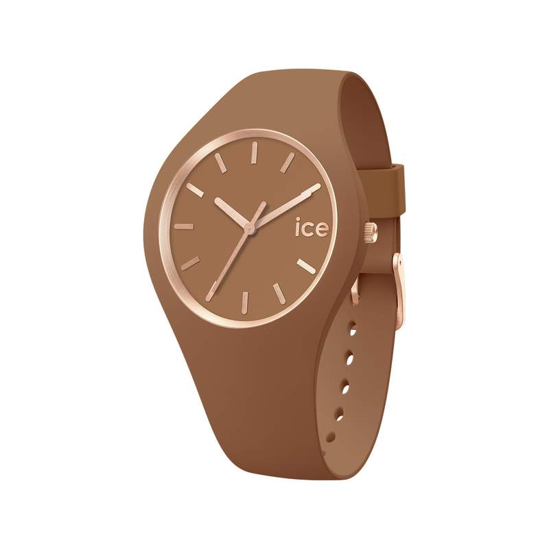 Montre ICE WATCH femme plastique marron bracelet caoutchouc marron - vue 1