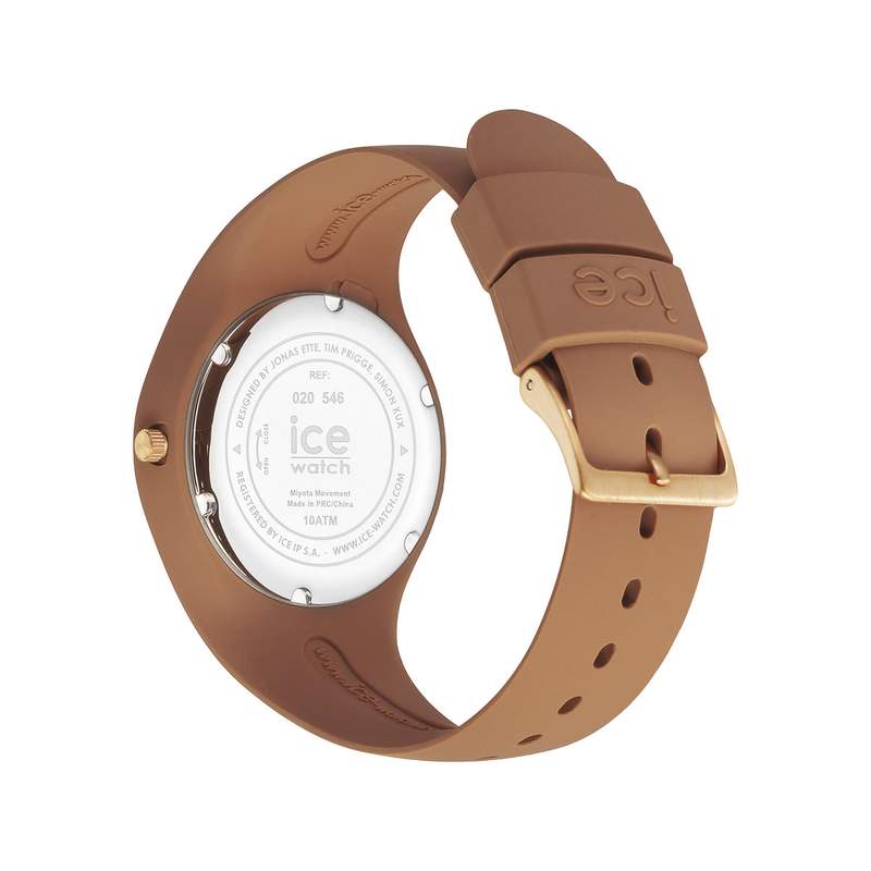Montre ICE WATCH femme plastique marron bracelet caoutchouc marron - vue 3
