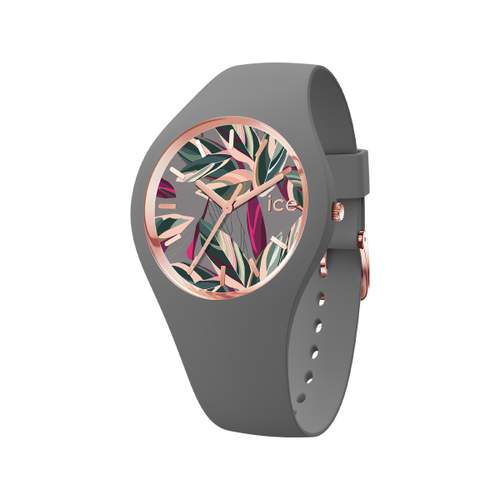 Montre ICE WATCH femme plastique gris bracelet caoutchouc gris
