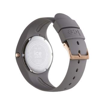ICE WATCH dameshorloge van grijs kunststof met grijze rubberen band