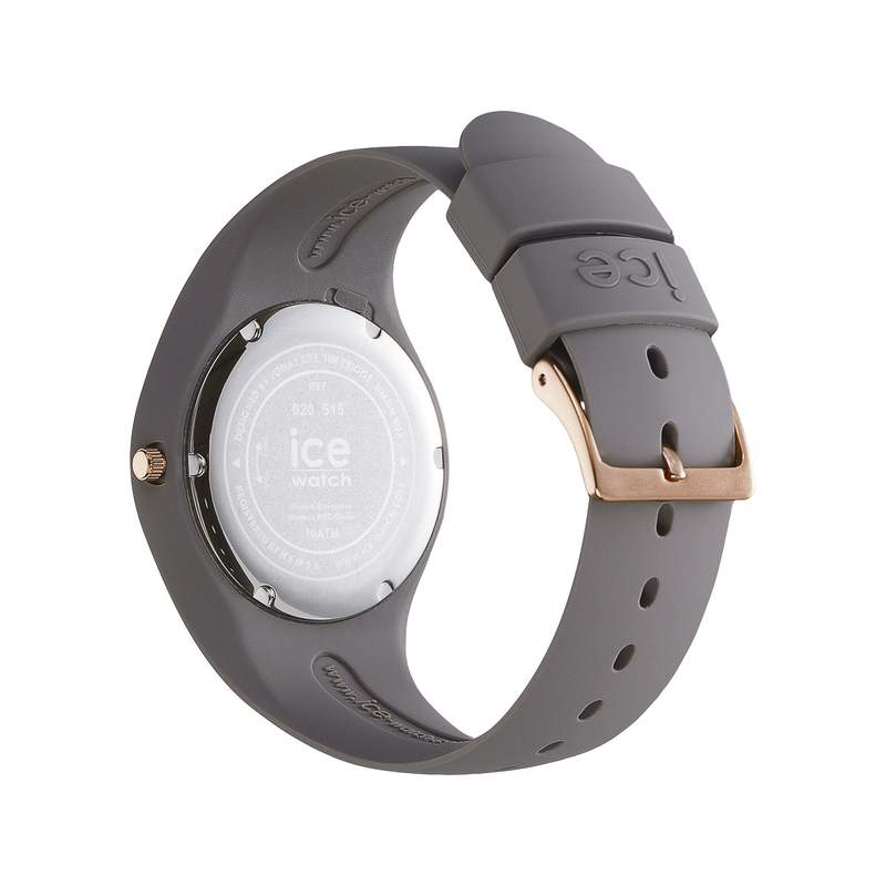 Montre ICE WATCH femme plastique gris bracelet caoutchouc gris - vue 3