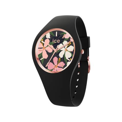 Montre ICE WATCH femme plastique noir bracelet caoutchouc noir