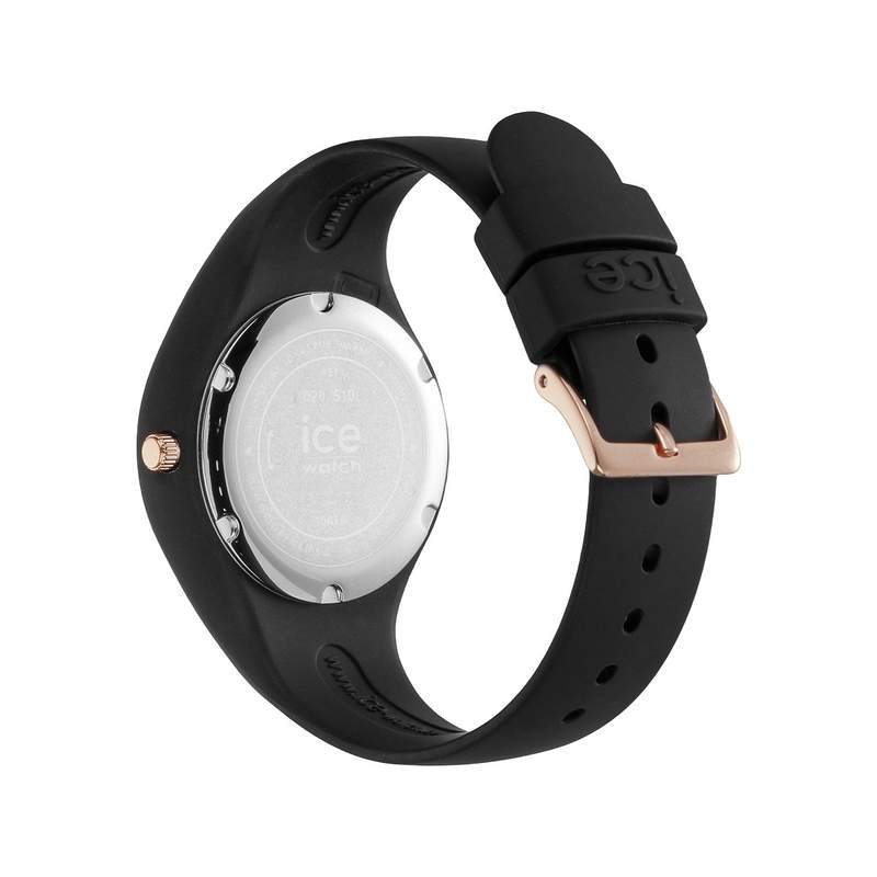 Montre ICE WATCH femme plastique noir bracelet caoutchouc noir - vue 3