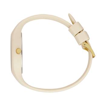 ICE WATCH dameshorloge van beige kunststof met beige rubberen band