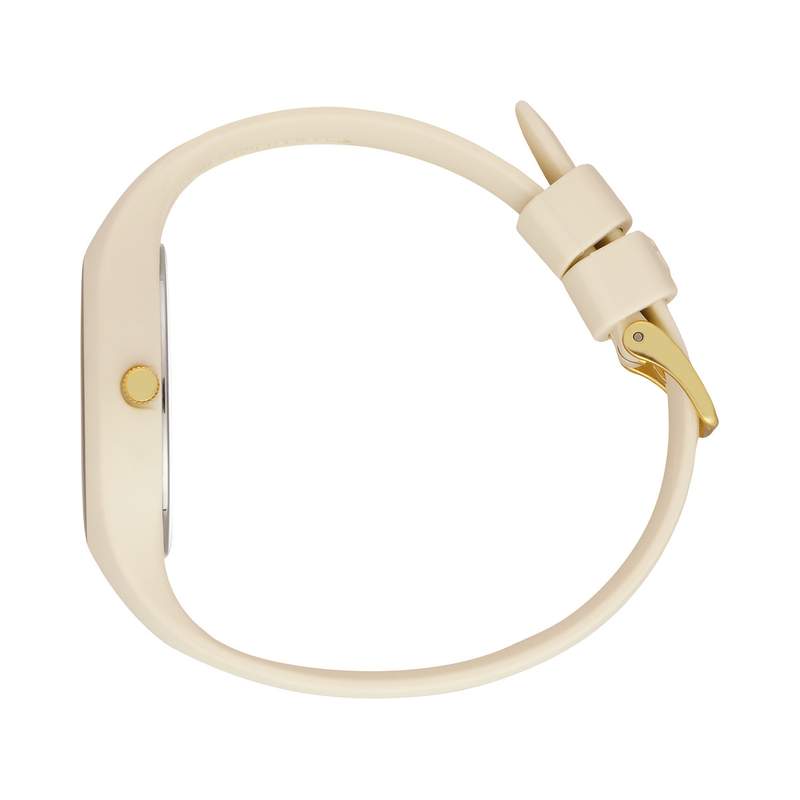 Montre ICE WATCH femme pastique beige bracelet caoutchouc beige - vue 2