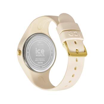 ICE WATCH dameshorloge van beige kunststof met beige rubberen band
