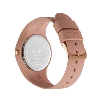 ICE WATCH dameshorloge van roze kunststof met roze rubberen band